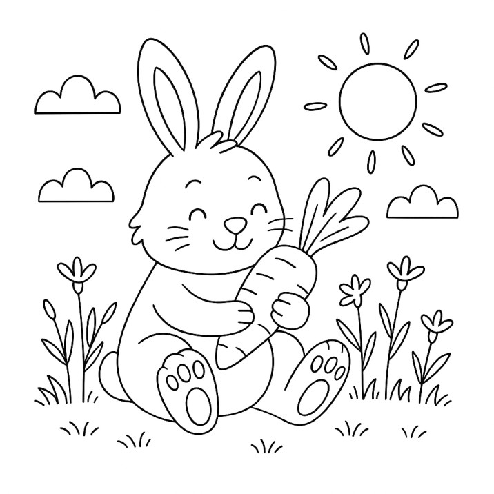 rabbit outline